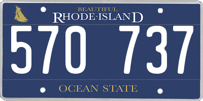 RI license plate 570737