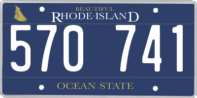 RI license plate 570741