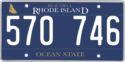 RI license plate 570746