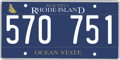RI license plate 570751