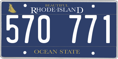 RI license plate 570771