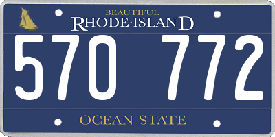 RI license plate 570772