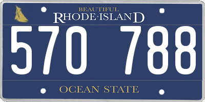 RI license plate 570788