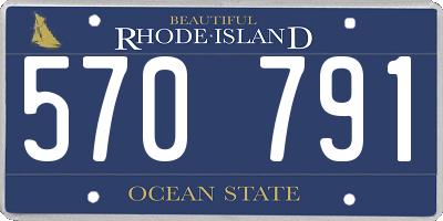 RI license plate 570791