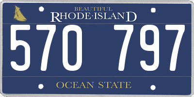 RI license plate 570797