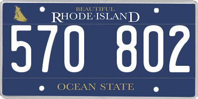 RI license plate 570802
