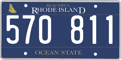 RI license plate 570811
