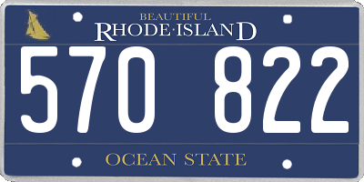 RI license plate 570822