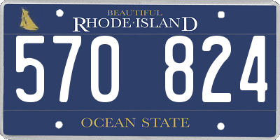 RI license plate 570824