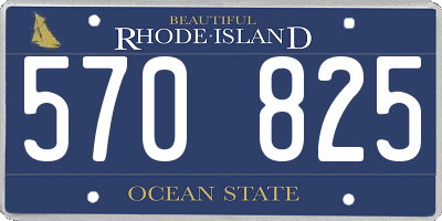 RI license plate 570825