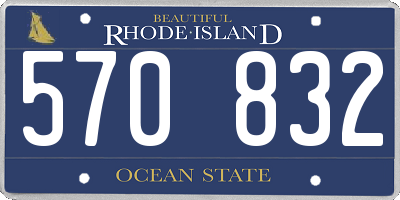 RI license plate 570832
