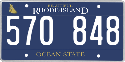 RI license plate 570848