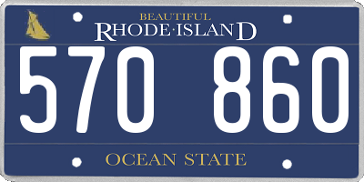 RI license plate 570860