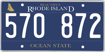 RI license plate 570872