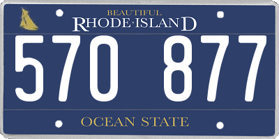 RI license plate 570877