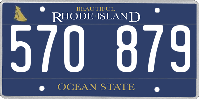 RI license plate 570879