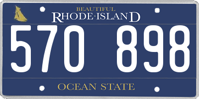 RI license plate 570898