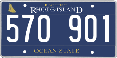RI license plate 570901