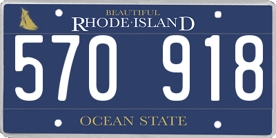 RI license plate 570918