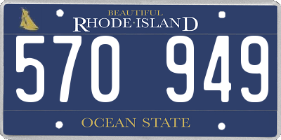 RI license plate 570949