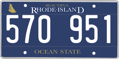 RI license plate 570951