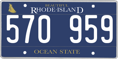 RI license plate 570959