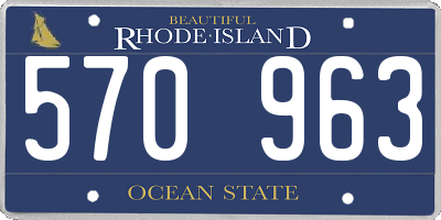 RI license plate 570963