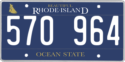 RI license plate 570964