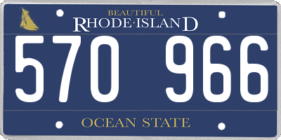 RI license plate 570966