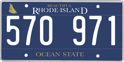RI license plate 570971
