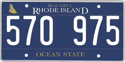 RI license plate 570975