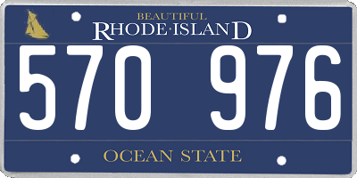 RI license plate 570976