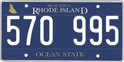 RI license plate 570995