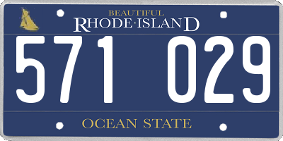 RI license plate 571029