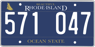 RI license plate 571047