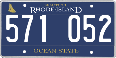 RI license plate 571052