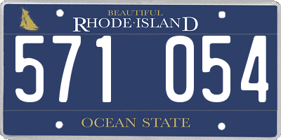 RI license plate 571054