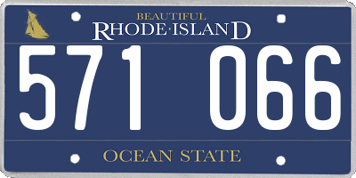 RI license plate 571066