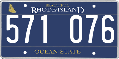 RI license plate 571076