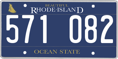 RI license plate 571082