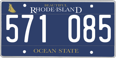 RI license plate 571085