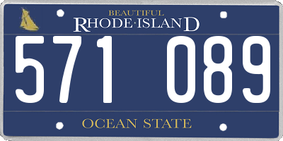 RI license plate 571089