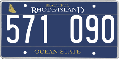RI license plate 571090