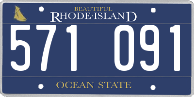 RI license plate 571091