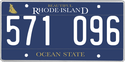RI license plate 571096