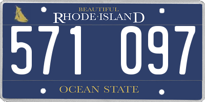 RI license plate 571097