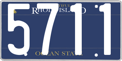 RI license plate 5711