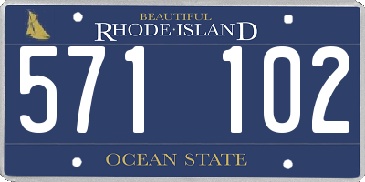 RI license plate 571102