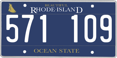 RI license plate 571109