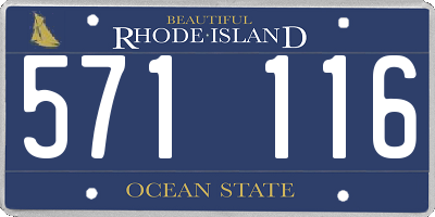 RI license plate 571116